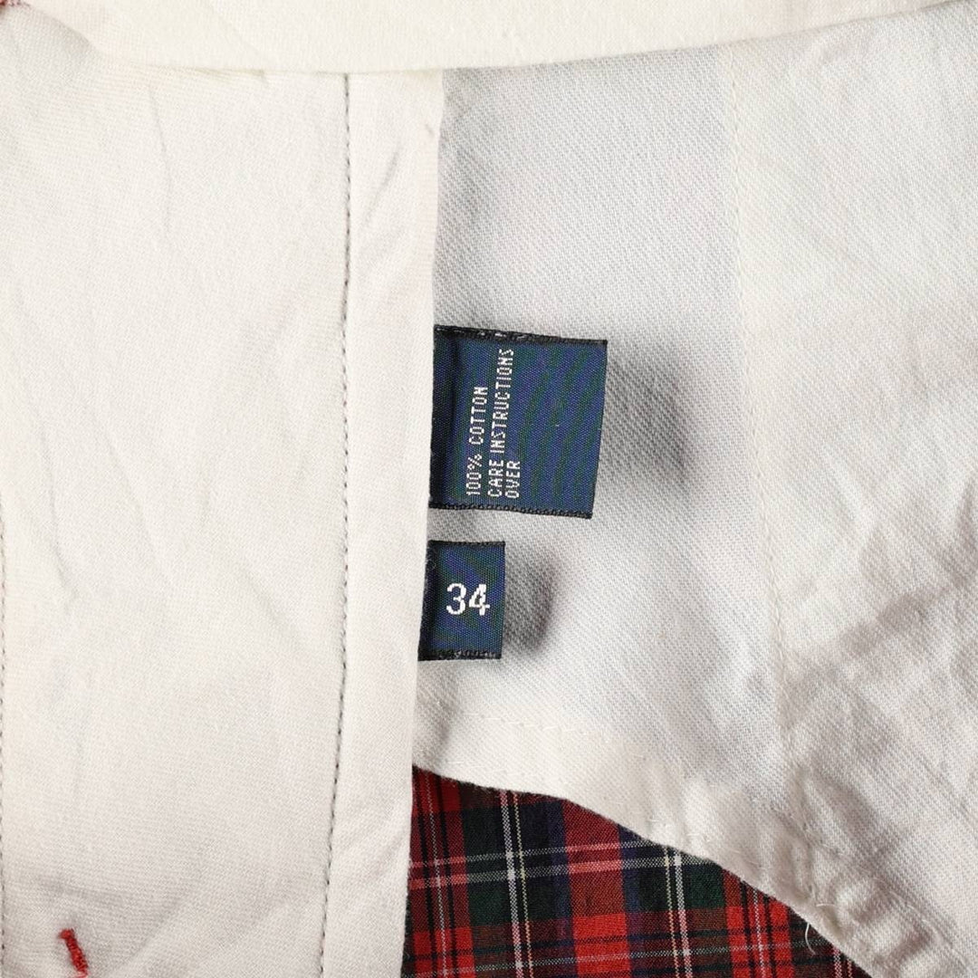 Ralph Lauren POLO by Ralph Lauren Check Pattern Cotton Shorts, Men's Size W34 (approx.) cotton red type Vintage Second Hand
