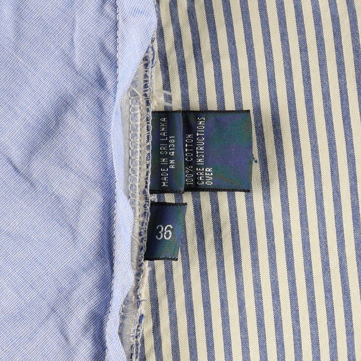 Ralph Lauren POLO by Ralph Lauren CLASSIC FIT Stripe Pattern Cotton Shorts (Men's W37 equivalent) cotton blue type Vintage Second Hand