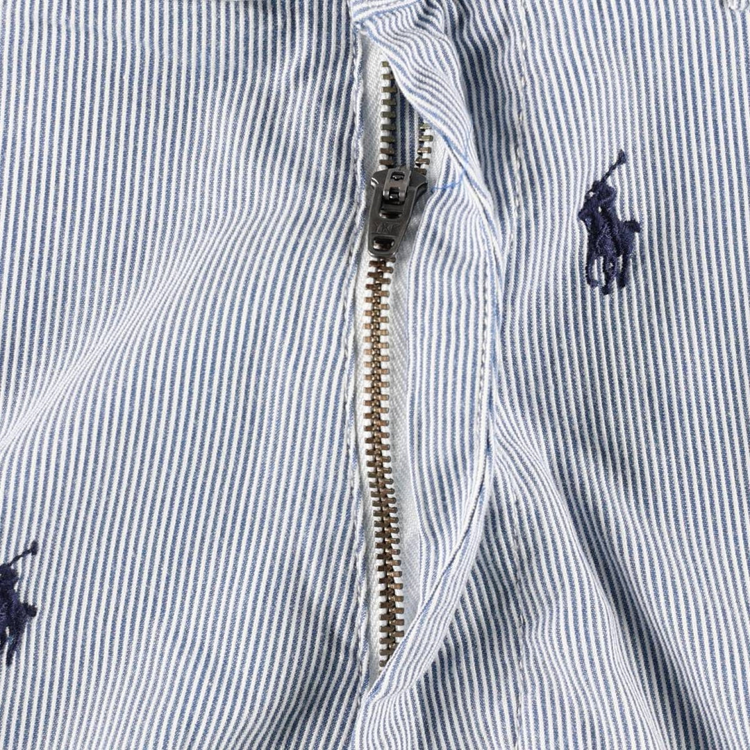 Ralph Lauren POLO RALPH LAUREN Stripe Pattern Cotton Shorts, Men's Size W34 (approx.) cotton blue type Vintage Second Hand