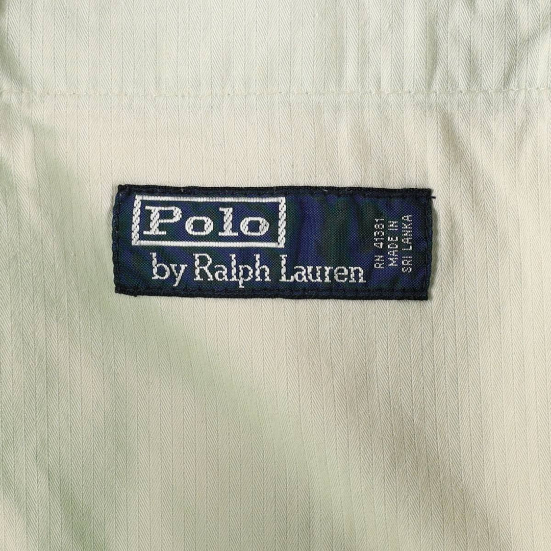 Ralph Lauren POLO by Ralph Lauren gingham check cotton shorts, men's size W34 (approx.) cotton green type Vintage Second Hand