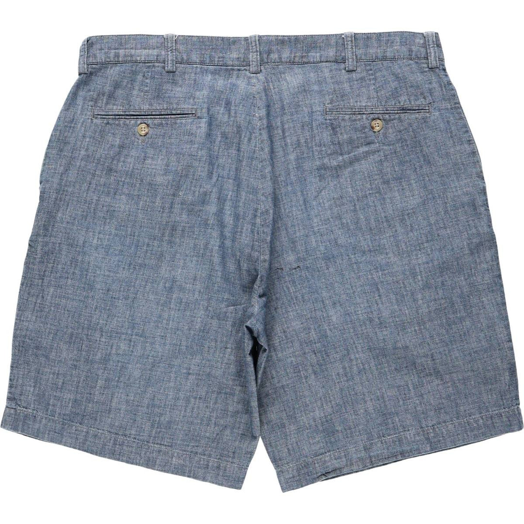 Ralph Lauren POLO by Ralph Lauren PROSPECT SHORT Chambray Cotton Shorts (Men's size W37 equivalent) cotton Navy blue Vintage Second Hand
