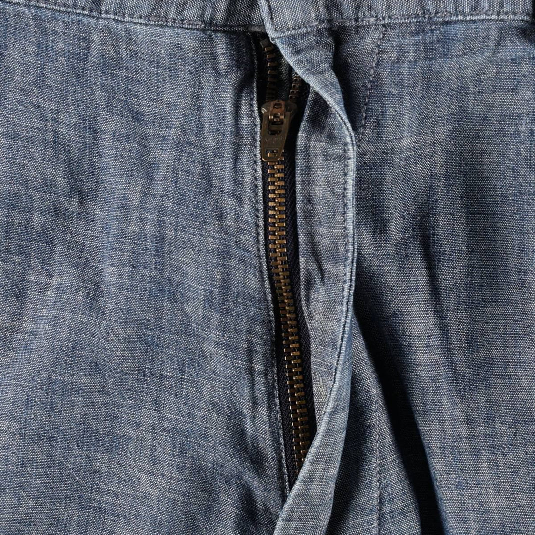 Ralph Lauren POLO by Ralph Lauren PROSPECT SHORT Chambray Cotton Shorts (Men's size W37 equivalent) cotton Navy blue Vintage Second Hand