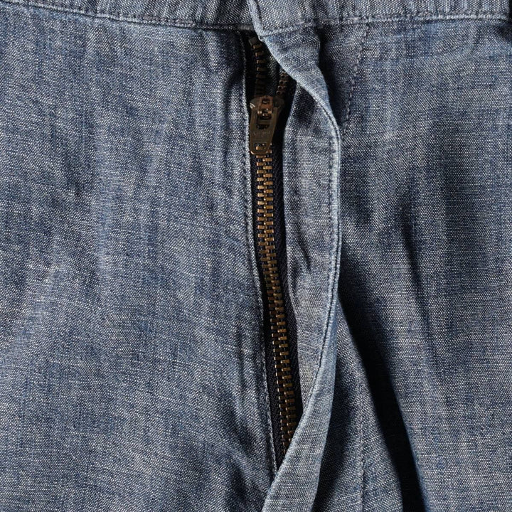 Ralph Lauren POLO by Ralph Lauren PROSPECT SHORT Chambray Cotton Shorts (Men's size W37 equivalent) cotton Navy blue Vintage Second Hand