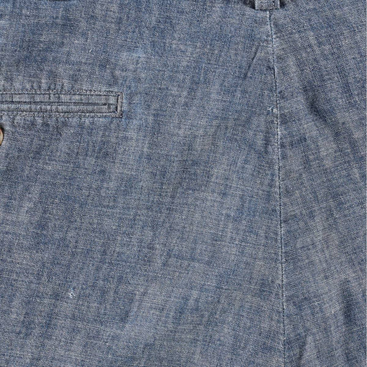 Ralph Lauren POLO by Ralph Lauren PROSPECT SHORT Chambray Cotton Shorts (Men's size W37 equivalent) cotton Navy blue Vintage Second Hand