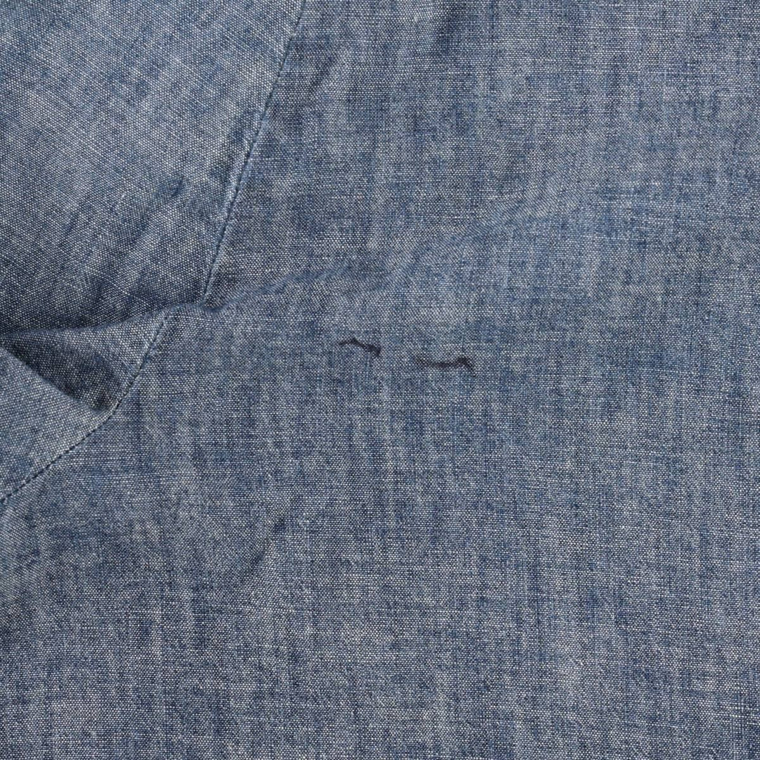 Ralph Lauren POLO by Ralph Lauren PROSPECT SHORT Chambray Cotton Shorts (Men's size W37 equivalent) cotton Navy blue Vintage Second Hand