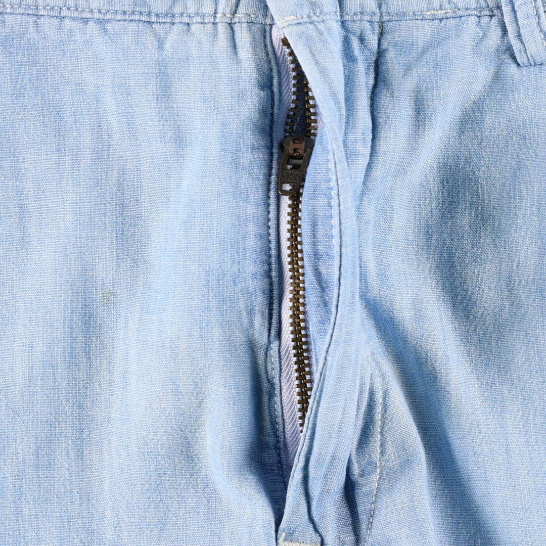 Ralph Lauren POLO RALPH LAUREN CLASSIC FIT Chambray Cotton Shorts (Men's size W37 equivalent) cotton Blue type light blue Vintage Second Hand