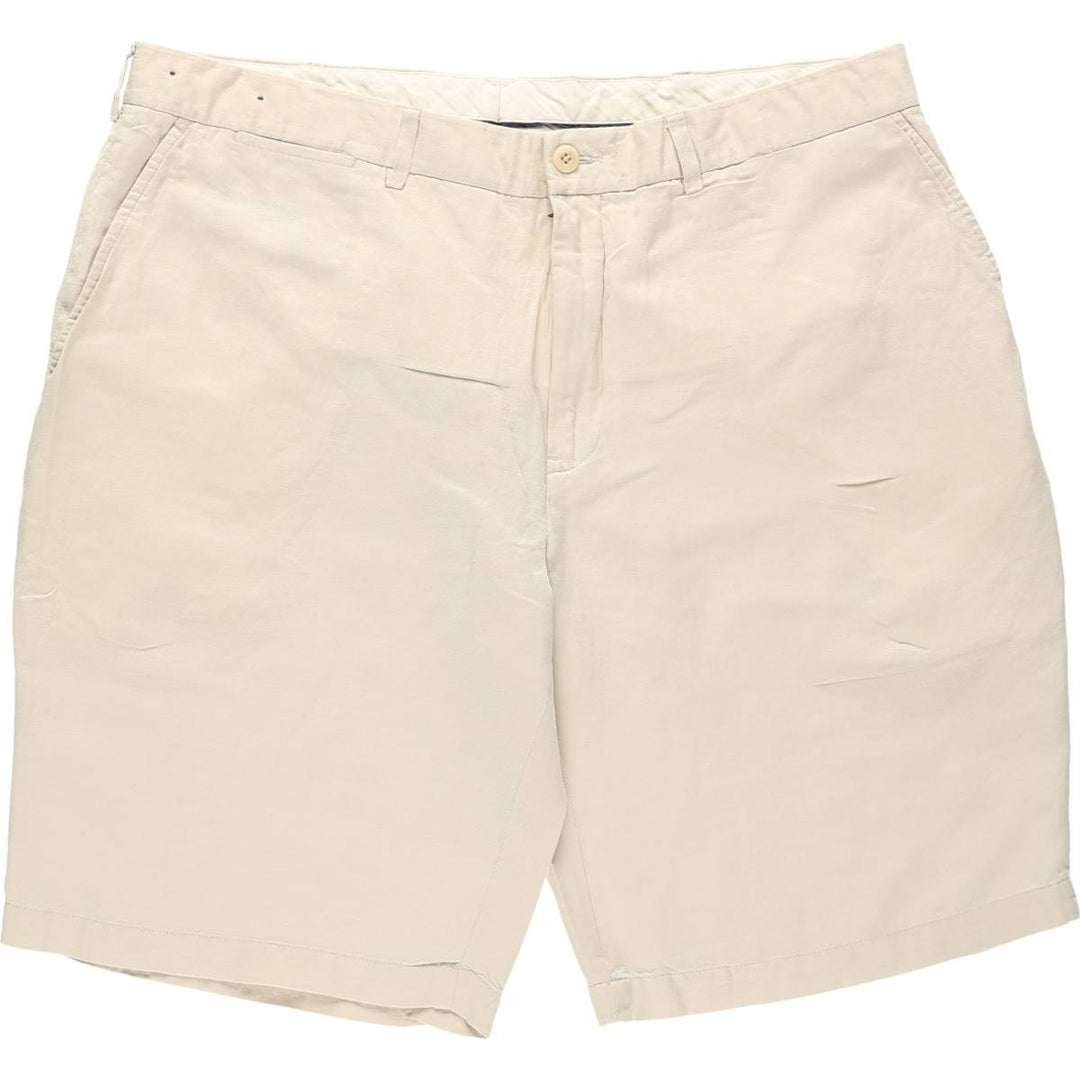 Ralph Lauren POLO by Ralph Lauren PRESTON SHORT Linen Shorts, Men's Size W37 (approx.) linen Beige type Vintage Second Hand