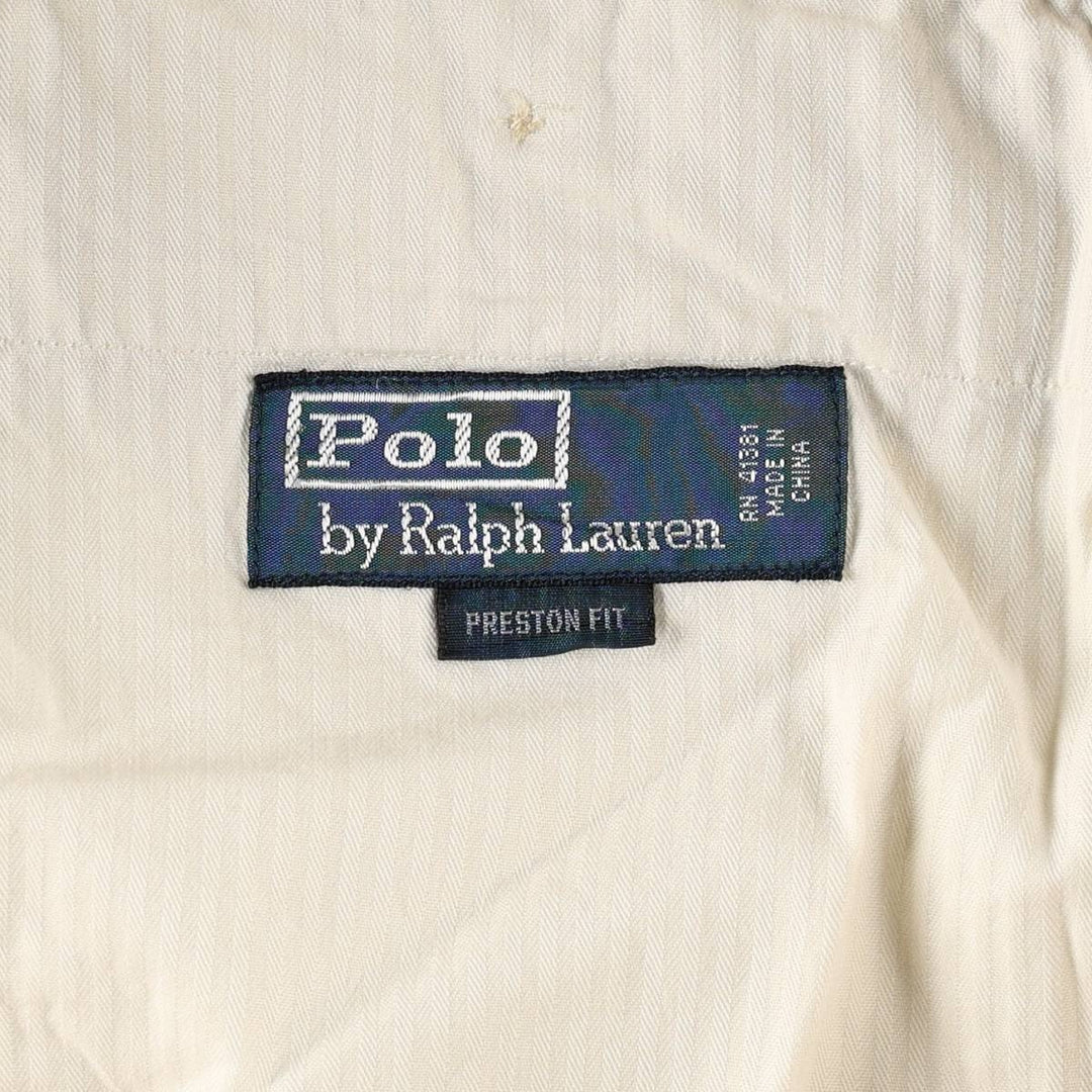 Ralph Lauren POLO by Ralph Lauren PRESTON SHORT Linen Shorts, Men's Size W37 (approx.) linen Beige type Vintage Second Hand