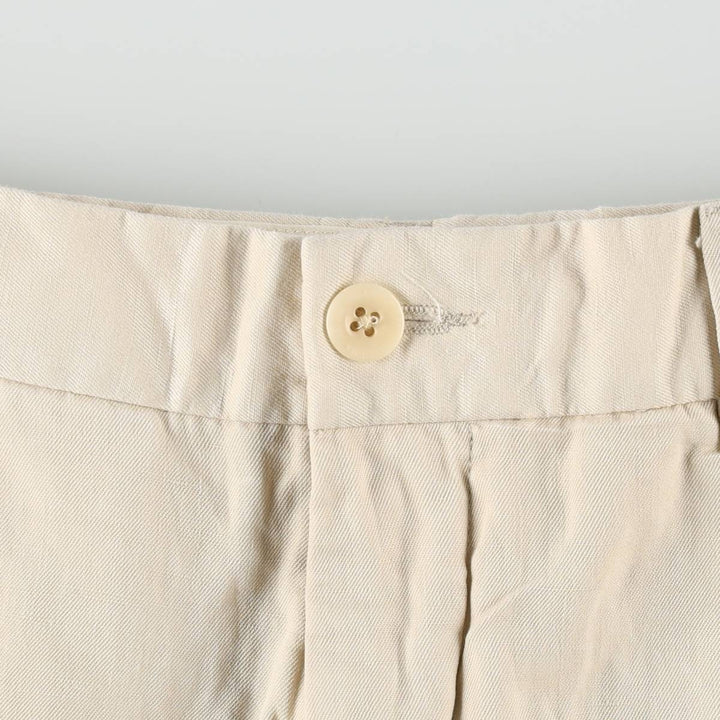 Ralph Lauren POLO by Ralph Lauren PRESTON SHORT Linen Shorts, Men's Size W37 (approx.) linen Beige type Vintage Second Hand