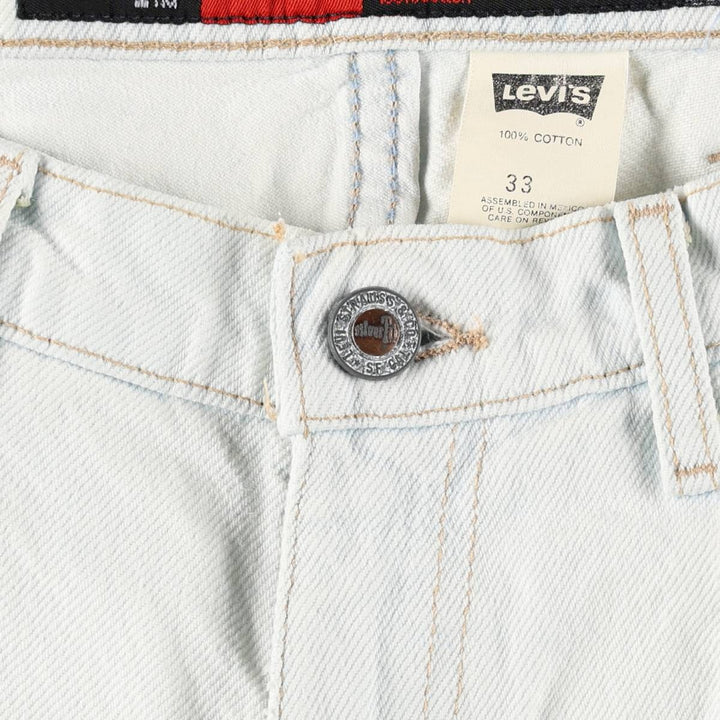 Levi's SILVER TAB Loose Denim Shorts (Men's W31 equivalent) cotton white type Vintage Second Hand