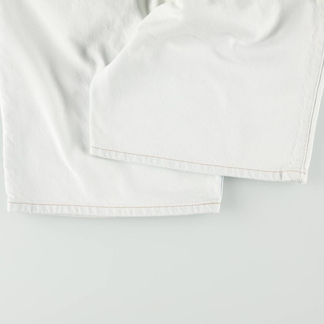 Levi's SILVER TAB Loose Denim Shorts (Men's W31 equivalent) cotton white type Vintage Second Hand