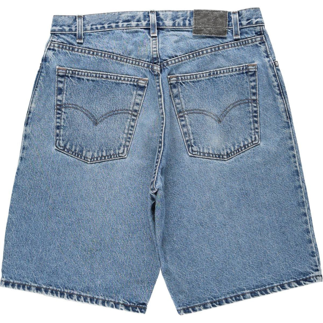 90'S Levi's Silver Tab Loose Denim Shorts, Half Pants, Made in USA, Men's W35 (approx.), Vintage cotton blue type Vintage Second Hand