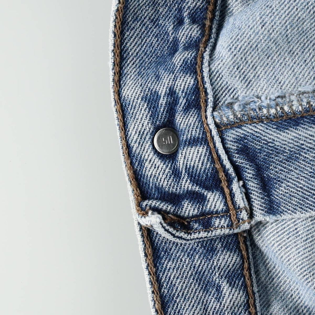90'S Levi's Silver Tab Loose Denim Shorts, Half Pants, Made in USA, Men's W35 (approx.), Vintage cotton blue type Vintage Second Hand