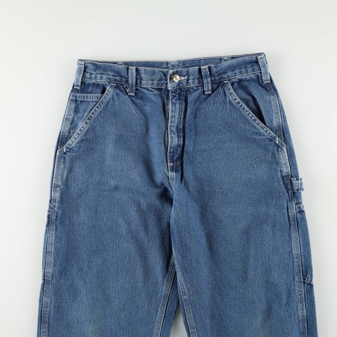 00'S Carhartt Dungaree Fit Denim Painter Pants Men's W31 equivalent cotton blue type Vintage Second Hand