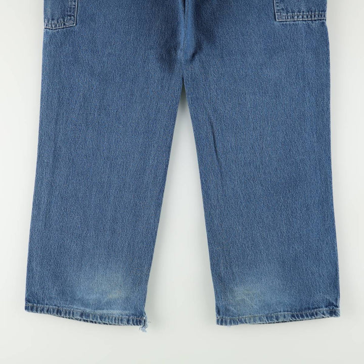 00'S Carhartt Dungaree Fit Denim Painter Pants Men's W31 equivalent cotton blue type Vintage Second Hand
