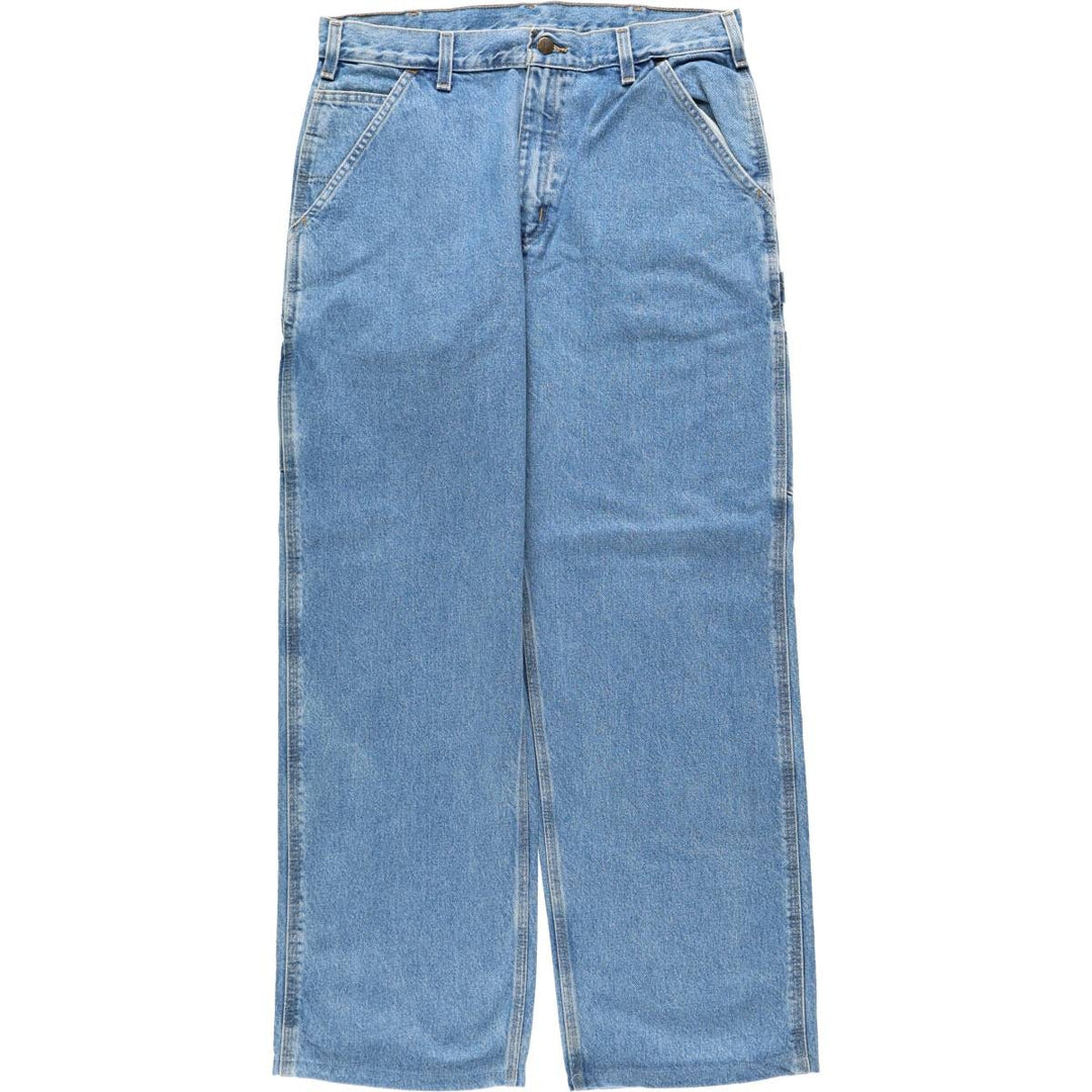 2000'S Carhartt Dungaree Fit Denim Painter Pants, Men's W34 (approx.) cotton blue type Vintage Second Hand