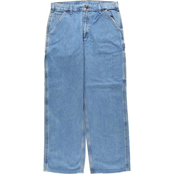 2000'S Carhartt Dungaree Fit Denim Painter Pants, Men's W34 (approx.) cotton blue type Vintage Second Hand