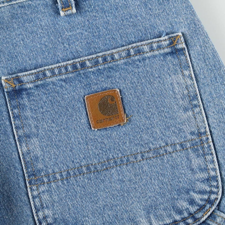 2000'S Carhartt Dungaree Fit Denim Painter Pants, Men's W34 (approx.) cotton blue type Vintage Second Hand