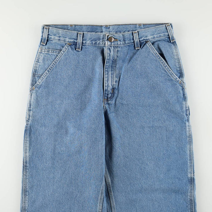 2000'S Carhartt Dungaree Fit Denim Painter Pants, Men's W34 (approx.) cotton blue type Vintage Second Hand