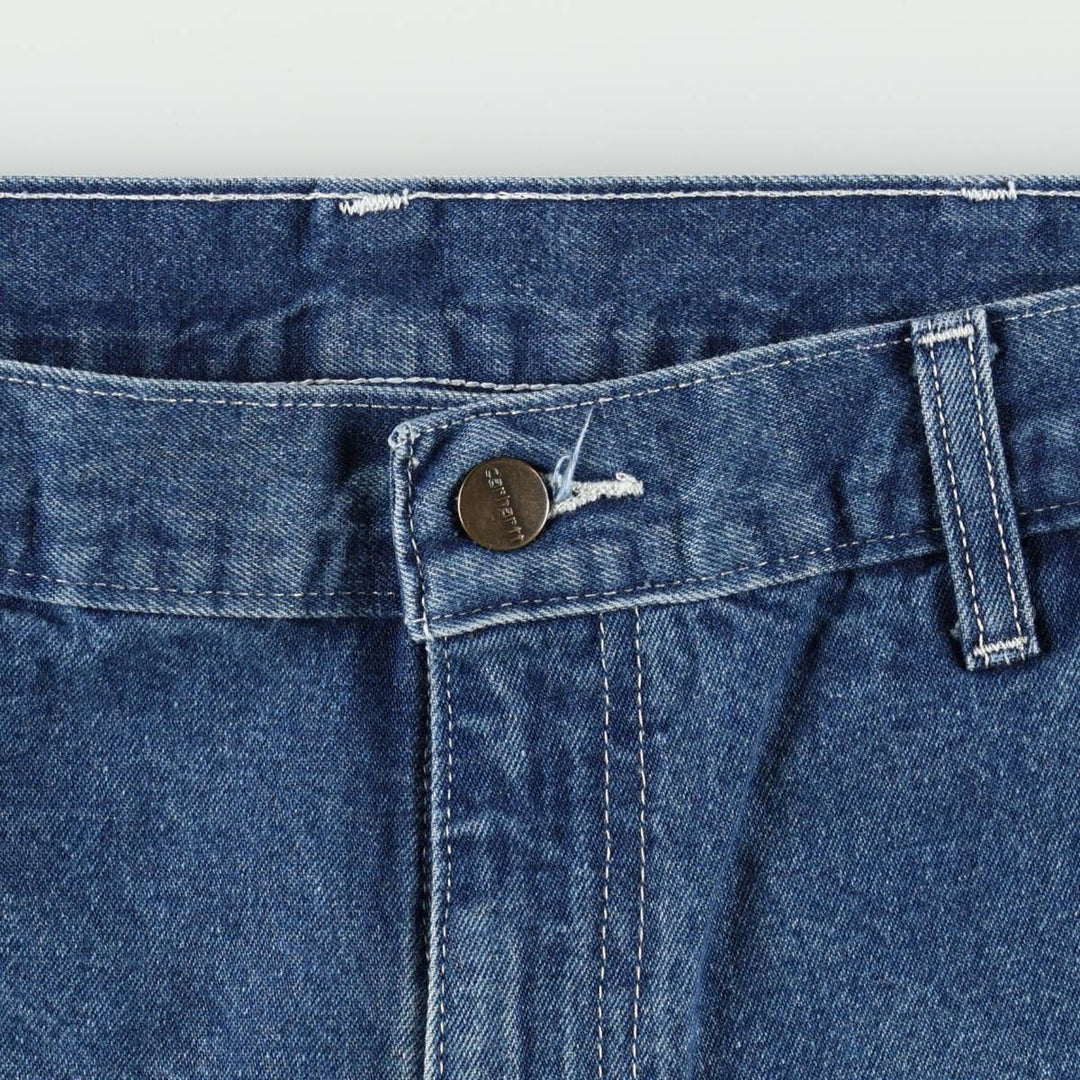 Carhartt denim painter pants, men's size W33 (approx.) cotton blue type Vintage Second Hand