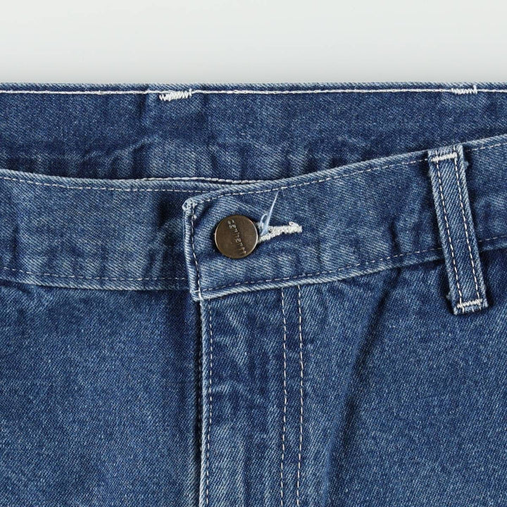 Carhartt denim painter pants, men's size W33 (approx.) cotton blue type Vintage Second Hand