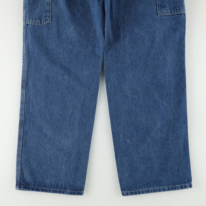 Carhartt denim painter pants, men's size W33 (approx.) cotton blue type Vintage Second Hand