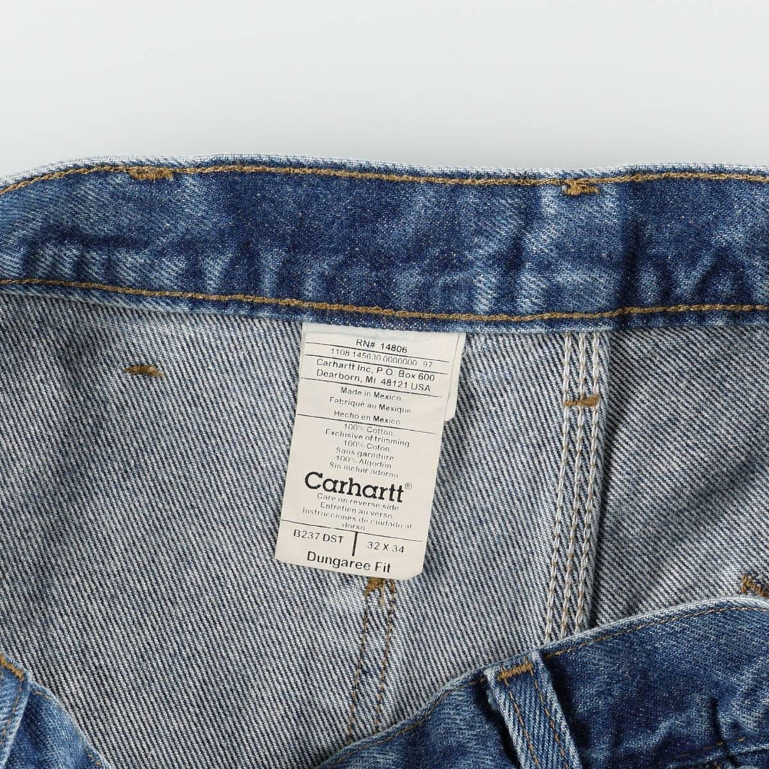 2000'S Carhartt Dungaree Fit Denim Painter Pants, Men's W32 (approx.) cotton blue type Vintage Second Hand