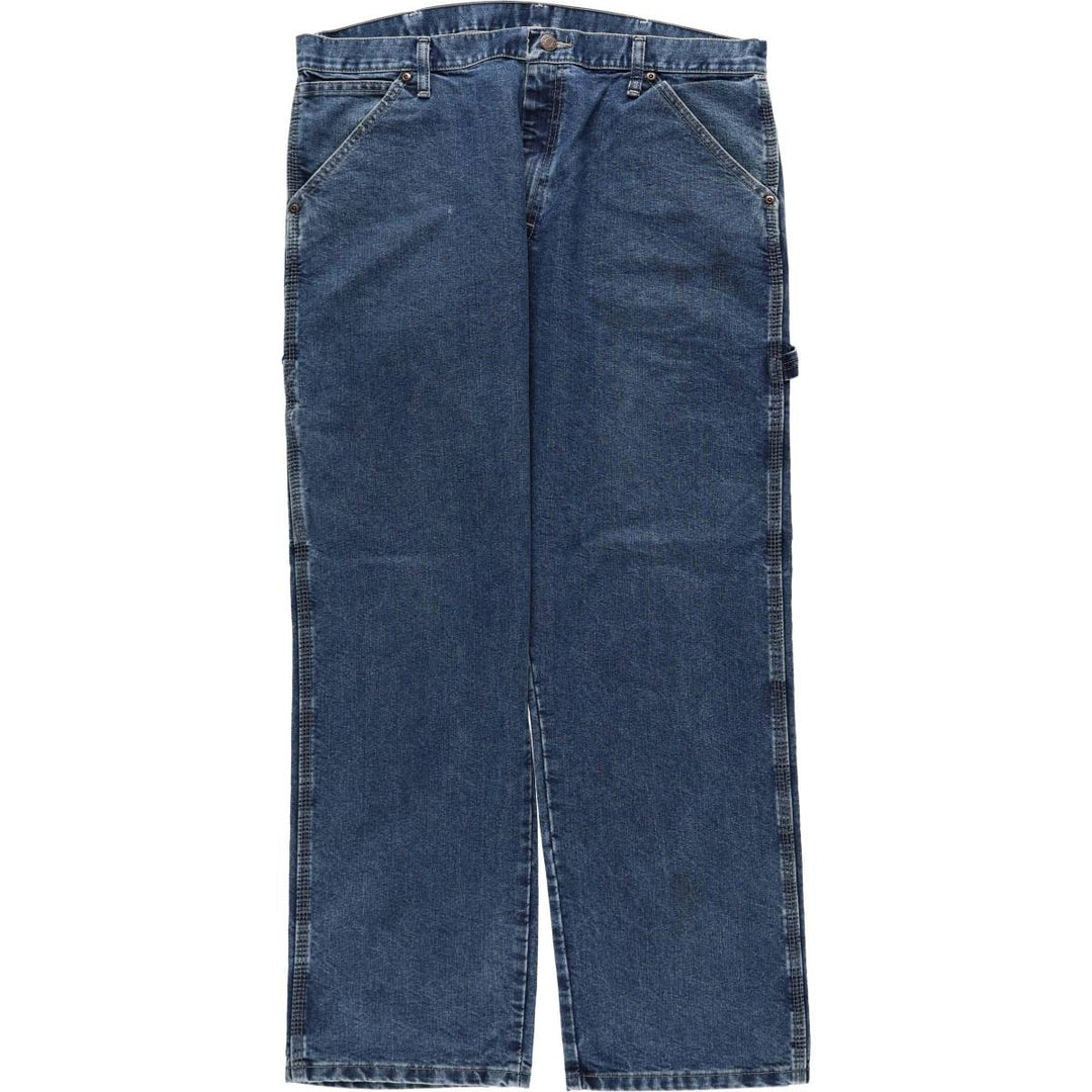 00'S Wrangler CARPENTER denim painter pants for men, equivalent to w37 cotton blue type Vintage Second Hand