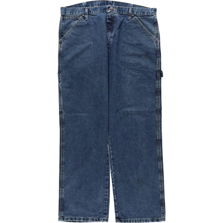 00'S Wrangler CARPENTER denim painter pants for men, equivalent to w37 cotton blue type Vintage Second Hand