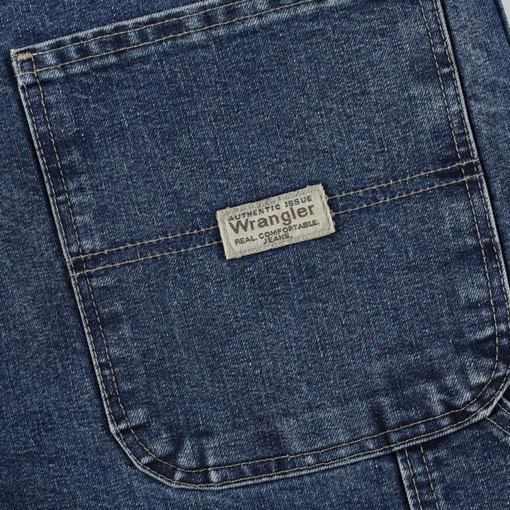 00'S Wrangler CARPENTER denim painter pants for men, equivalent to w37 cotton blue type Vintage Second Hand