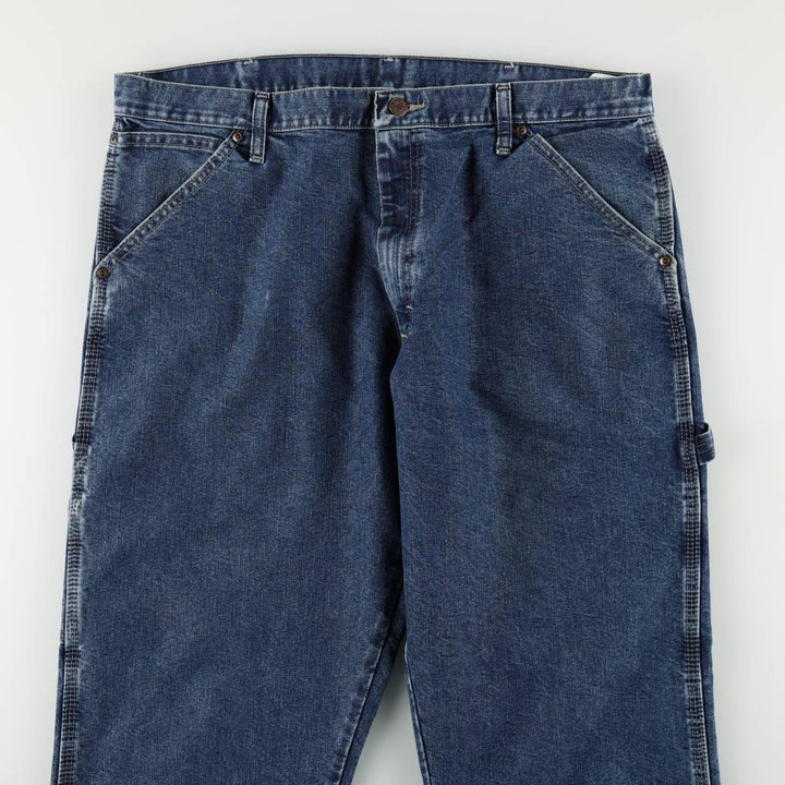 00'S Wrangler CARPENTER denim painter pants for men, equivalent to w37 cotton blue type Vintage Second Hand