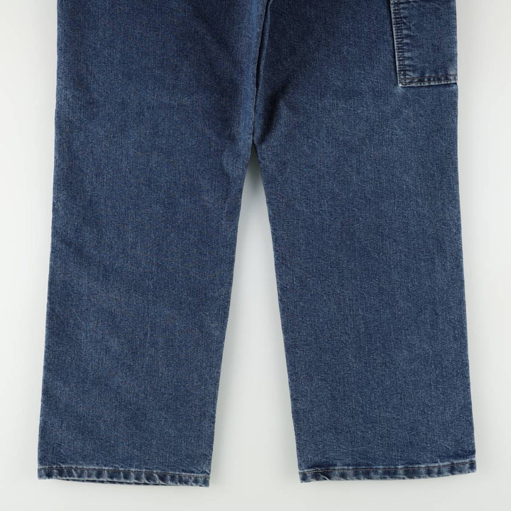 00'S Wrangler CARPENTER denim painter pants for men, equivalent to w37 cotton blue type Vintage Second Hand