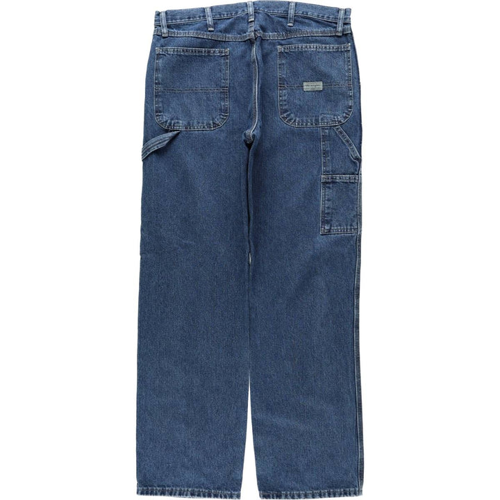 00'S Wrangler CARPENTER denim painter pants for men, equivalent to w36 cotton blue type Vintage Second Hand