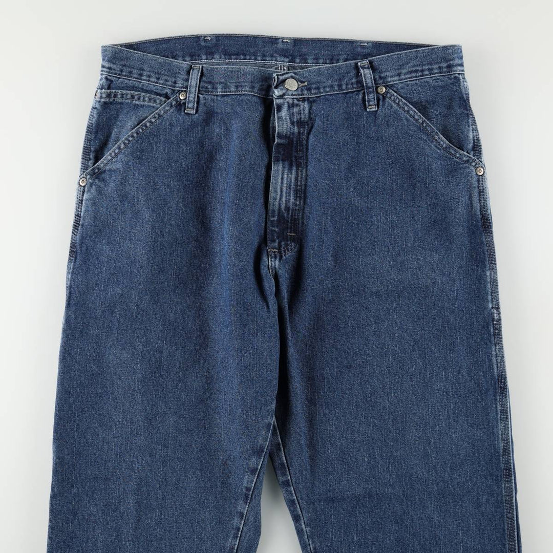 00'S Wrangler CARPENTER denim painter pants for men, equivalent to w36 cotton blue type Vintage Second Hand