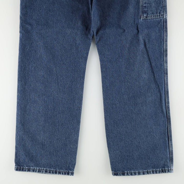 00'S Wrangler CARPENTER denim painter pants for men, equivalent to w36 cotton blue type Vintage Second Hand