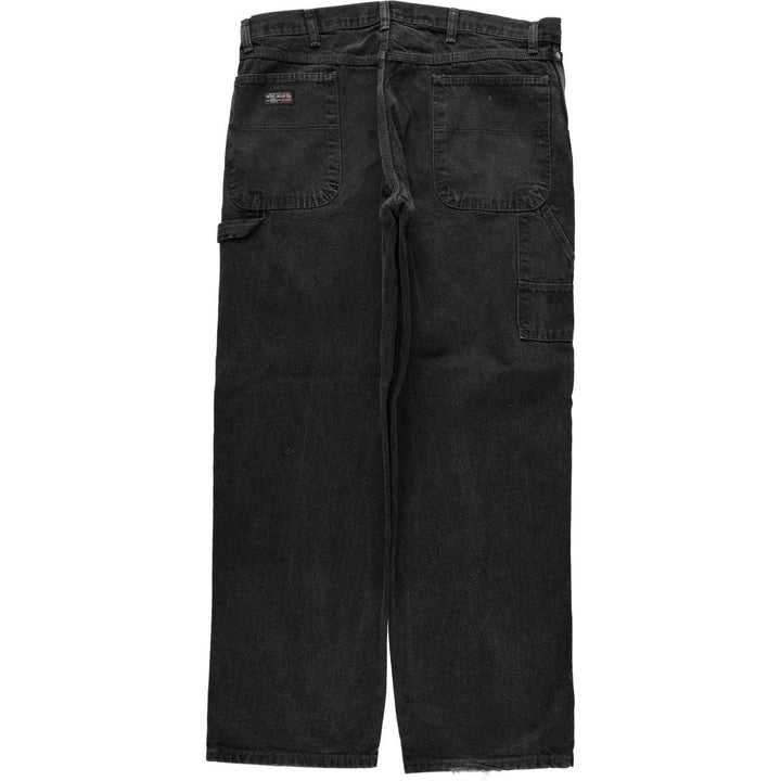 Wrangler Denim Painter Pants for Men, W37 equivalent cotton black type Vintage Second Hand