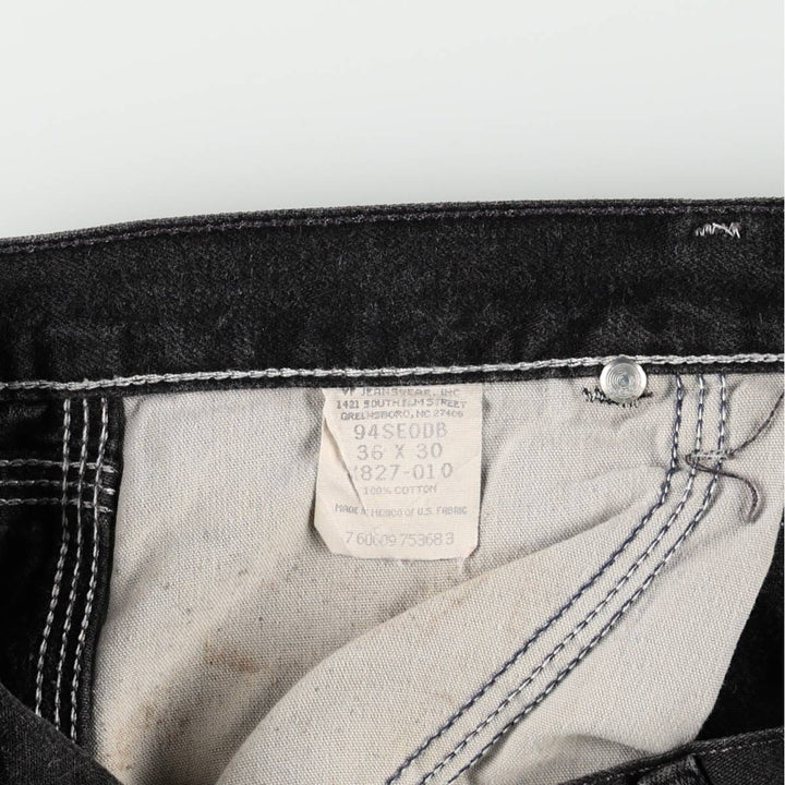 Wrangler Denim Painter Pants for Men, W37 equivalent cotton black type Vintage Second Hand
