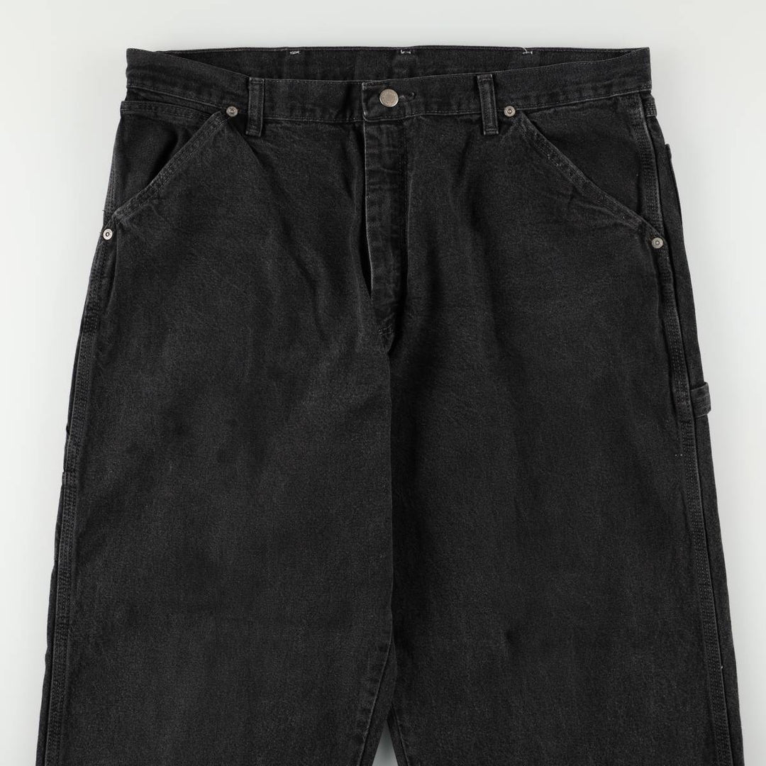 Wrangler Denim Painter Pants for Men, W37 equivalent cotton black type Vintage Second Hand