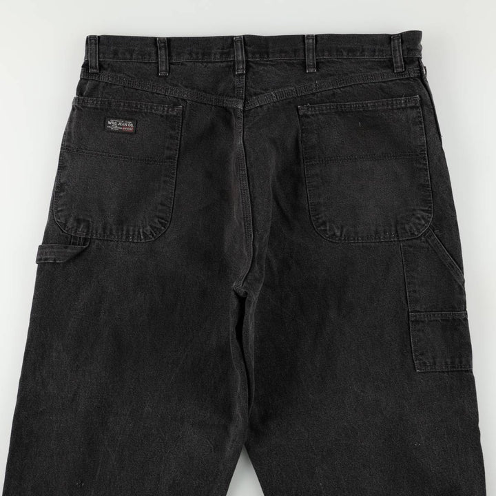 Wrangler Denim Painter Pants for Men, W37 equivalent cotton black type Vintage Second Hand