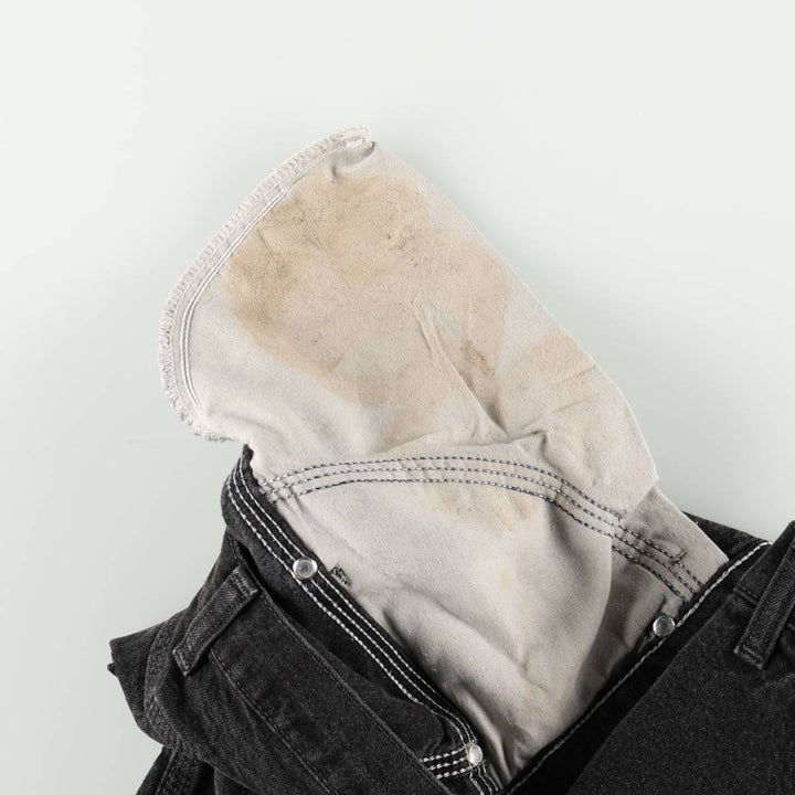 Wrangler Denim Painter Pants for Men, W37 equivalent cotton black type Vintage Second Hand
