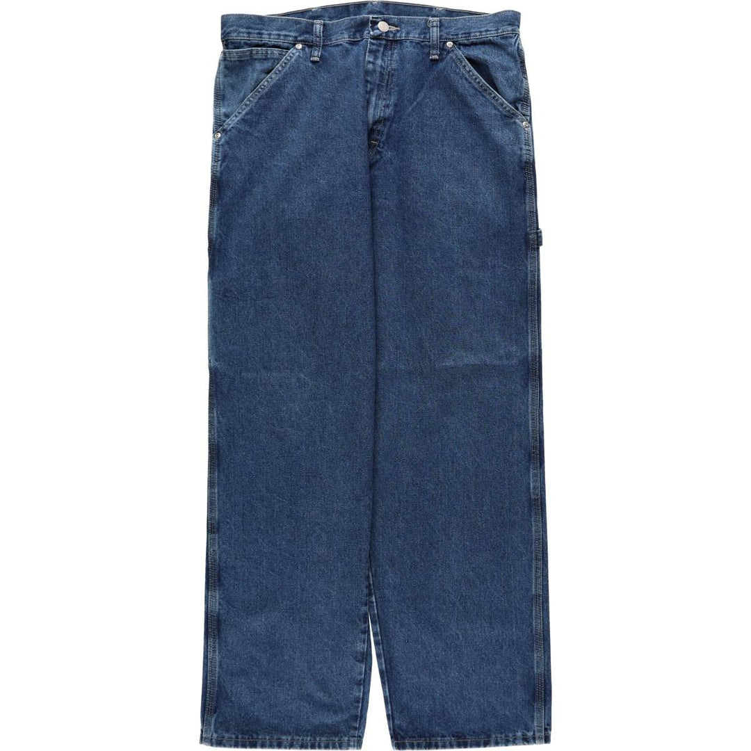 00'S Wrangler CARPENTER denim painter pants for men, equivalent to w36 cotton blue type Vintage Second Hand