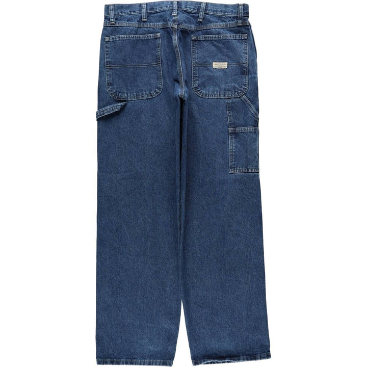00'S Wrangler CARPENTER denim painter pants for men, equivalent to w36 cotton blue type Vintage Second Hand