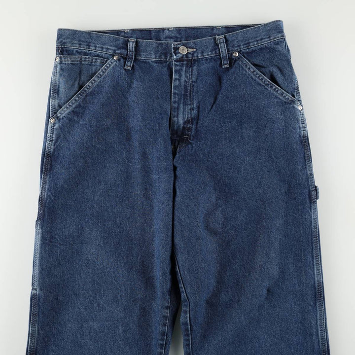 00'S Wrangler CARPENTER denim painter pants for men, equivalent to w36 cotton blue type Vintage Second Hand