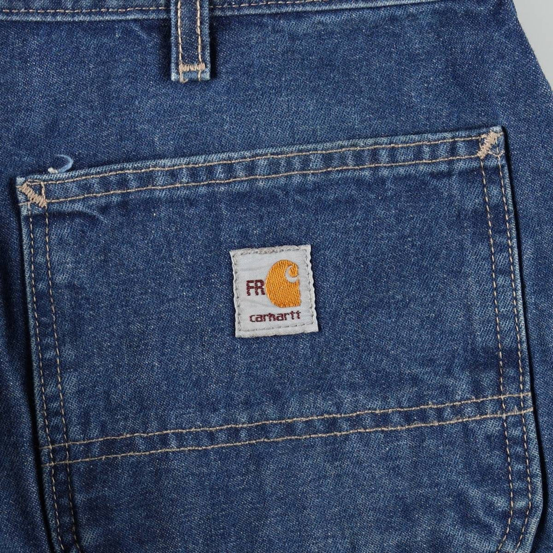 Carhartt FR Series Denim Painter Pants, Men's W35 (approx.) cotton blue type Vintage Second Hand