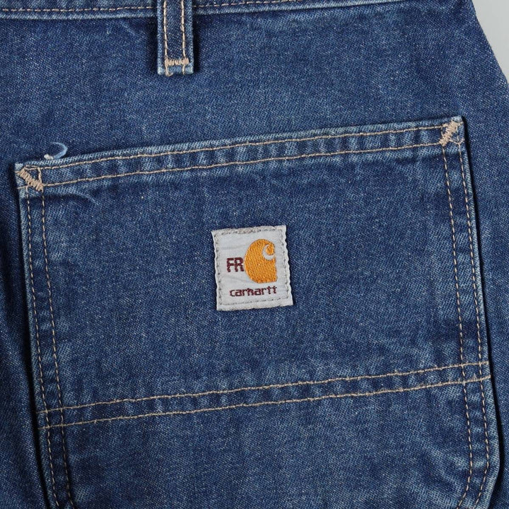 Carhartt FR Series Denim Painter Pants, Men's W35 (approx.) cotton blue type Vintage Second Hand