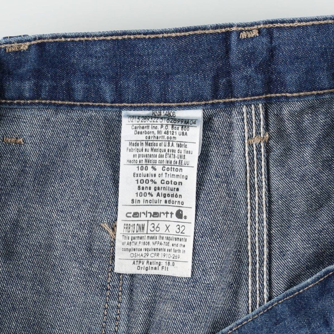 Carhartt FR Series Denim Painter Pants, Men's W35 (approx.) cotton blue type Vintage Second Hand