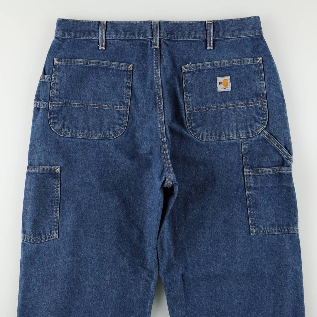 Carhartt FR Series Denim Painter Pants, Men's W35 (approx.) cotton blue type Vintage Second Hand