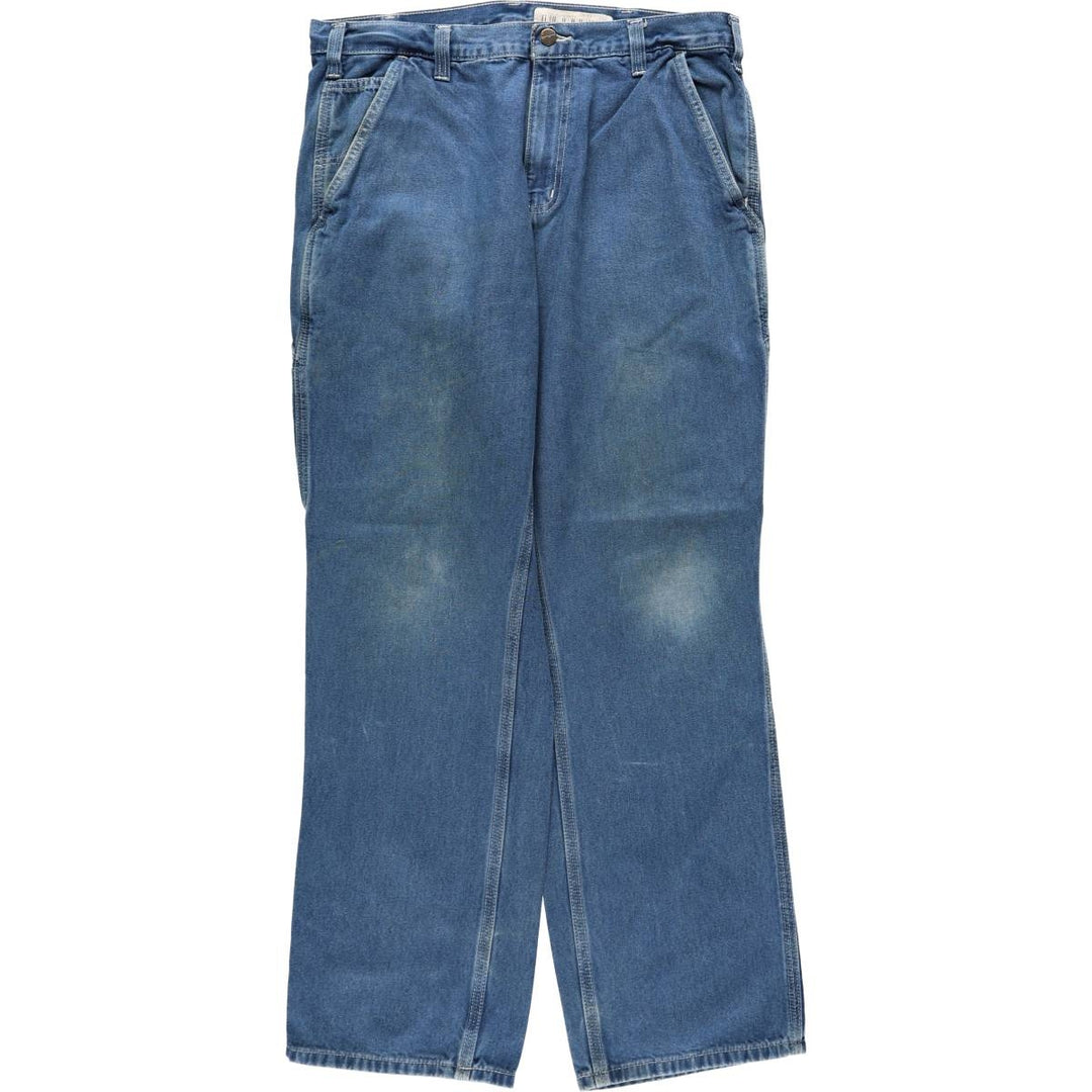 Carhartt Dungaree Fit Denim Painter Pants, Men's, W34 equivalent cotton blue type Vintage Second Hand