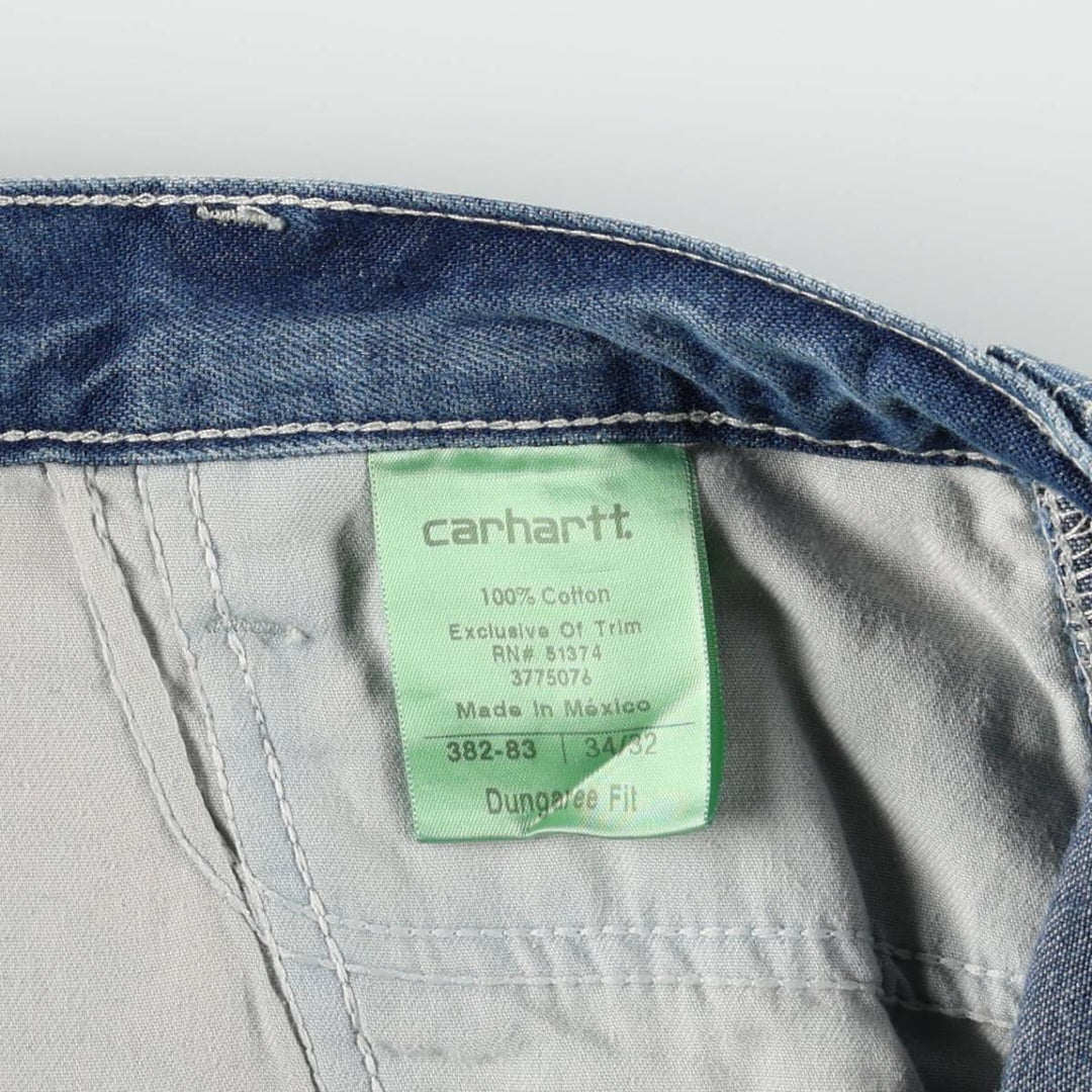 Carhartt Dungaree Fit Denim Painter Pants, Men's, W34 equivalent cotton blue type Vintage Second Hand