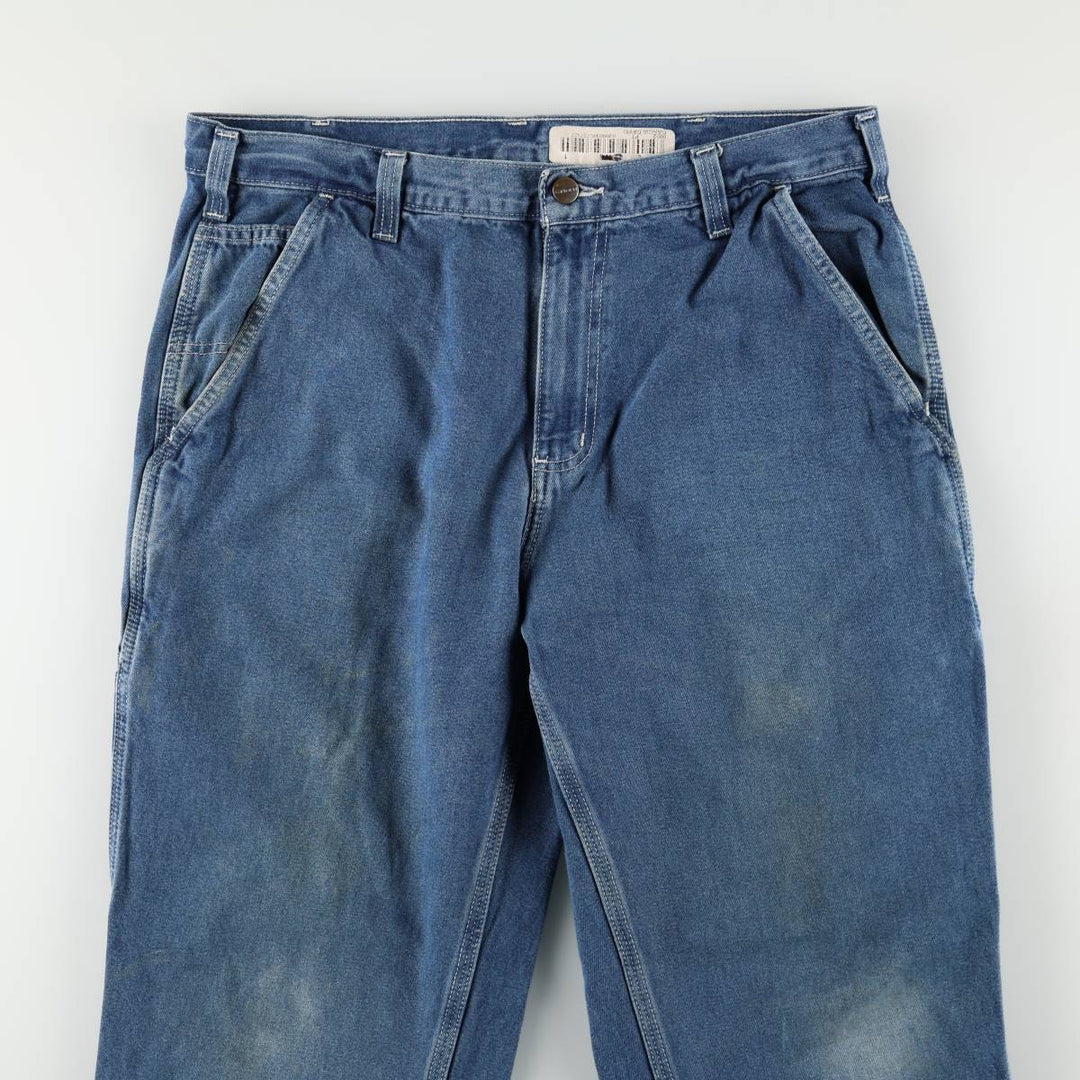 Carhartt Dungaree Fit Denim Painter Pants, Men's, W34 equivalent cotton blue type Vintage Second Hand